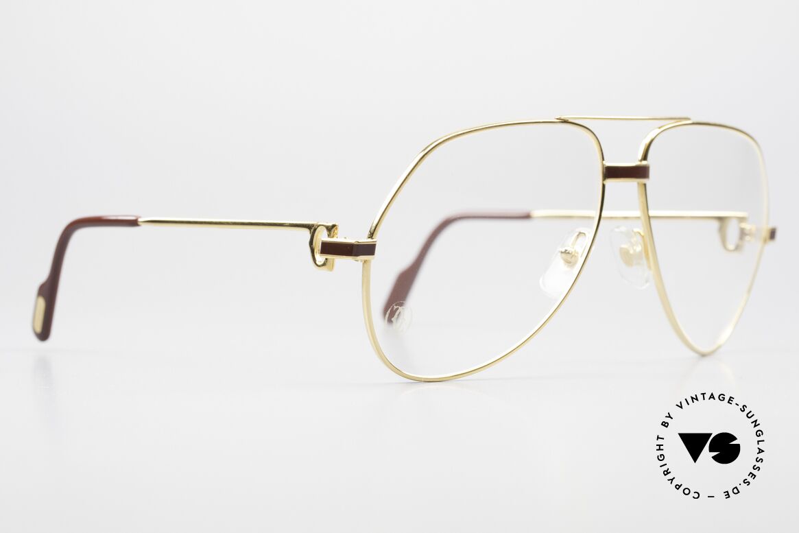 Cartier Vendome Laque - M Original 80er Luxusbrille Aviator, ungetragen mit original Verpackung (ein Sammlerstück), Passend für Herren und Damen
