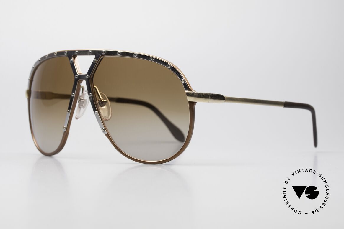 Alpina M1 Kult 80er Sonnenbrille Large, 2nd hand im vintage Top-Zustand + Bvlgari Etui, Passend für Herren