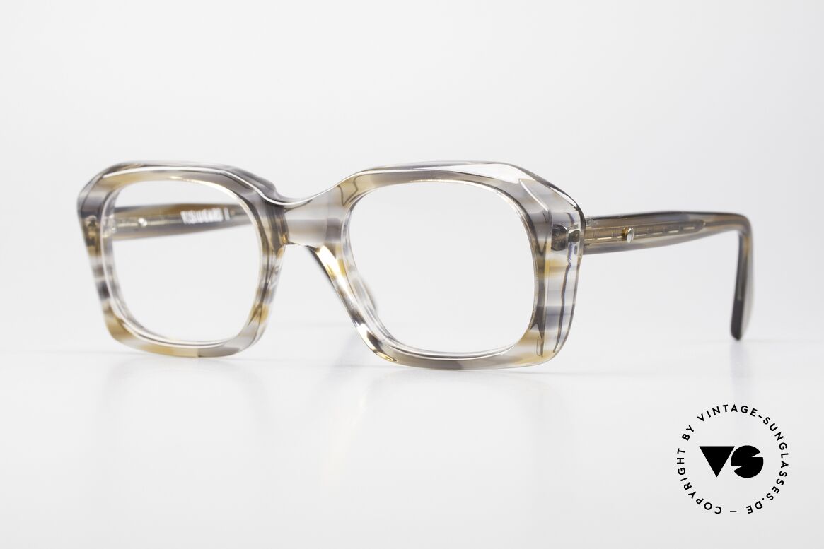 Visogard by Metzler 80er Old School Herrenbrille, alte 80er Jahre Herren-Brillenfassung in LARGE Größe, Passend für Herren