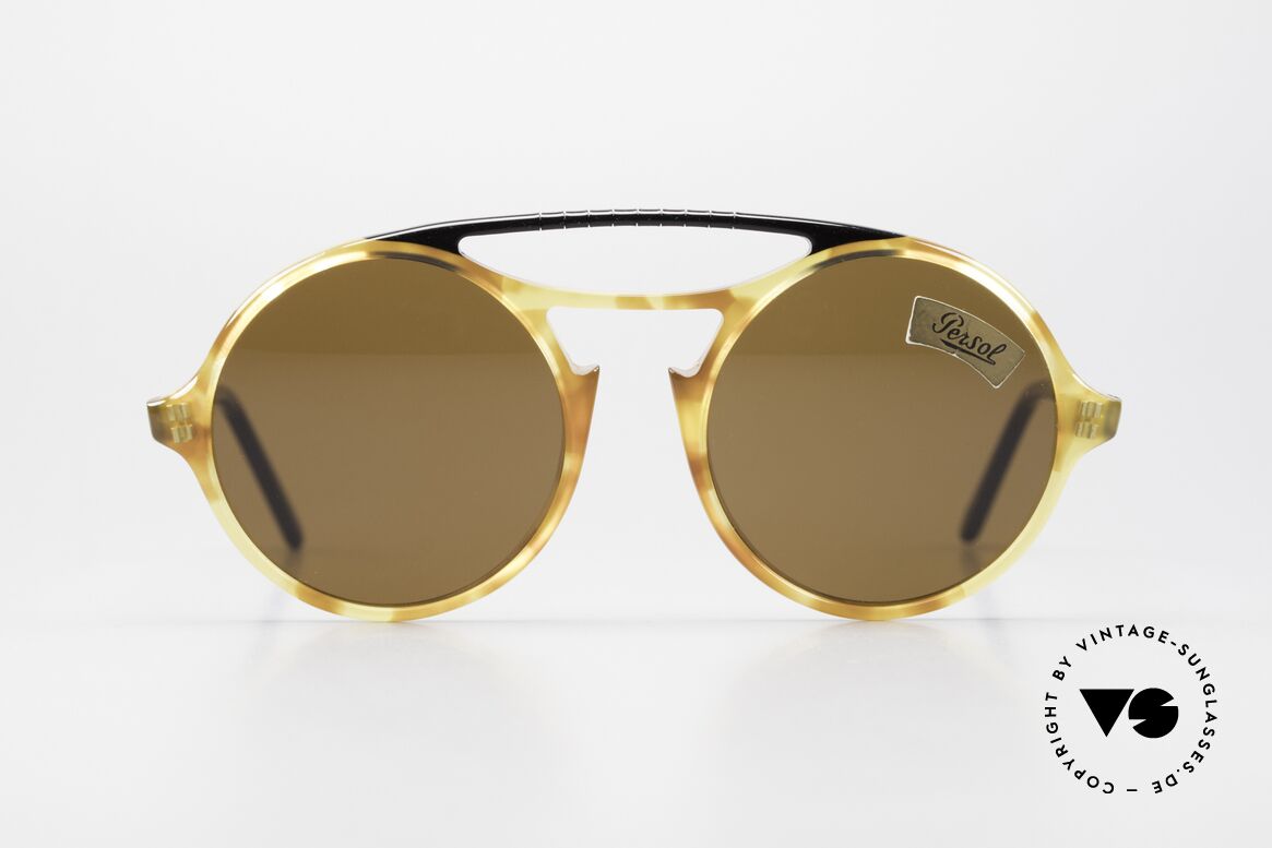 Persol 650 Ratti Runde 80er Sonnenbrille Unisex, Designersonnenbrille von ca. 1985 (aus Turin), Passend für Herren und Damen