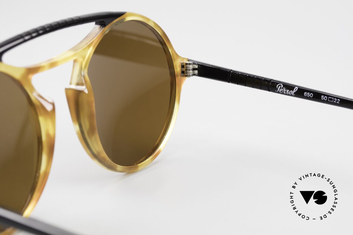 Persol 650 Ratti Runde 80er Sonnenbrille Unisex, Größe: small, Passend für Herren und Damen