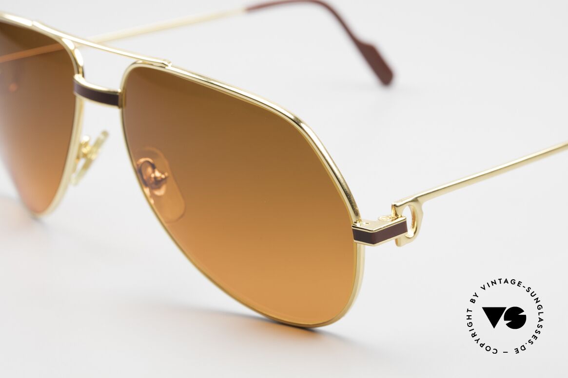 Cartier Vendome Laque - M Luxus Sonnenbrille Aviator, mit extrem seltenen customized CR39 Gläsern, 100% UV, Passend für Herren und Damen