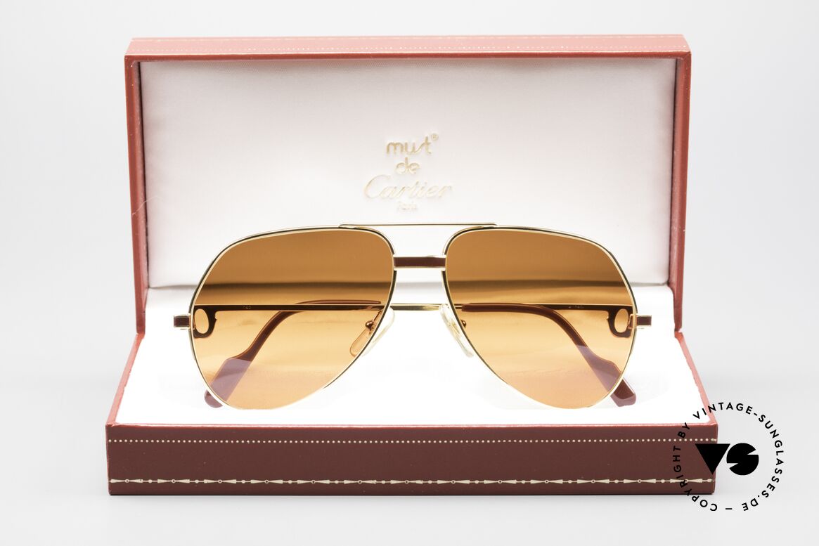 Cartier Vendome Laque - M Luxus Sonnenbrille Aviator, KEINE Retrobrille, sondern ein altes vintage ORIGINAL, Passend für Herren und Damen