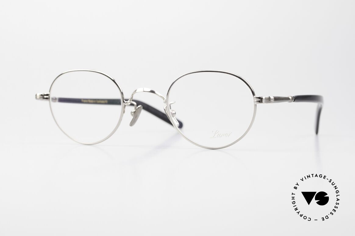 Lunor VA 108 Runde Unisex Pantobrille PP AS, alte Lunor Brillenfassung; sehr seltene Ausführung, Passend für Herren und Damen