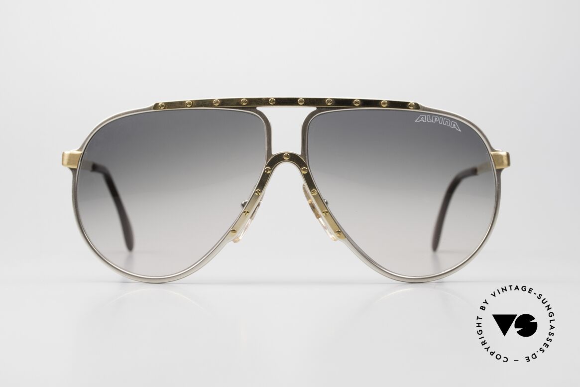 Alpina M1 80er Kult Vintage Sonnenbrille, die Kultsonnenbrille der 80er Jahre schlechthin, Passend für Herren und Damen