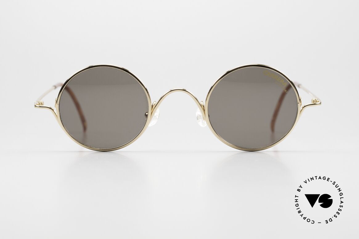 Carrera 5566 Runde Vintage Sonnenbrille, zeitloses 90er Jahre Original im 'John Lennon Stil', Passend für Herren und Damen