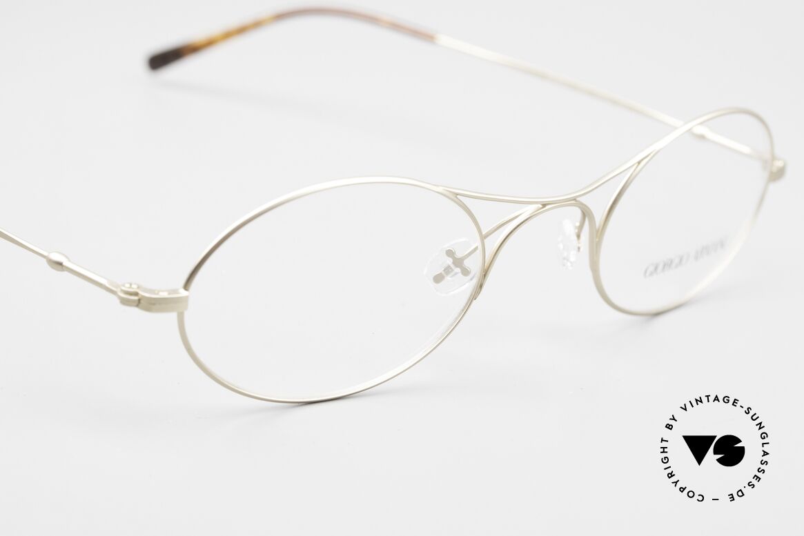 Giorgio Armani 229 47mm Als Schubert Brille Bekannt, sehr puristisch: einfache 'Drahtbrille' mit einem X-Steg, Passend für Herren und Damen