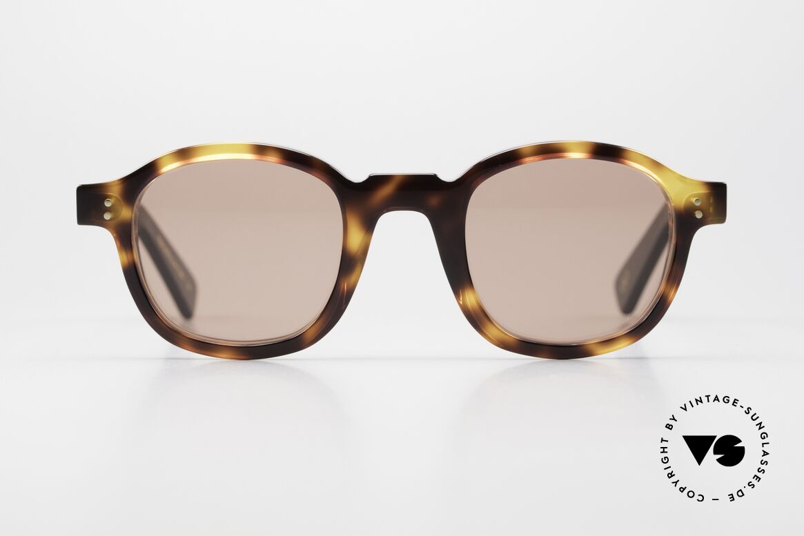 Lesca Brut Panto 8mm Upcycling Acetate Collection, neue LESCA Sonnenbrille aus altem vintage Acetat, Passend für Herren und Damen