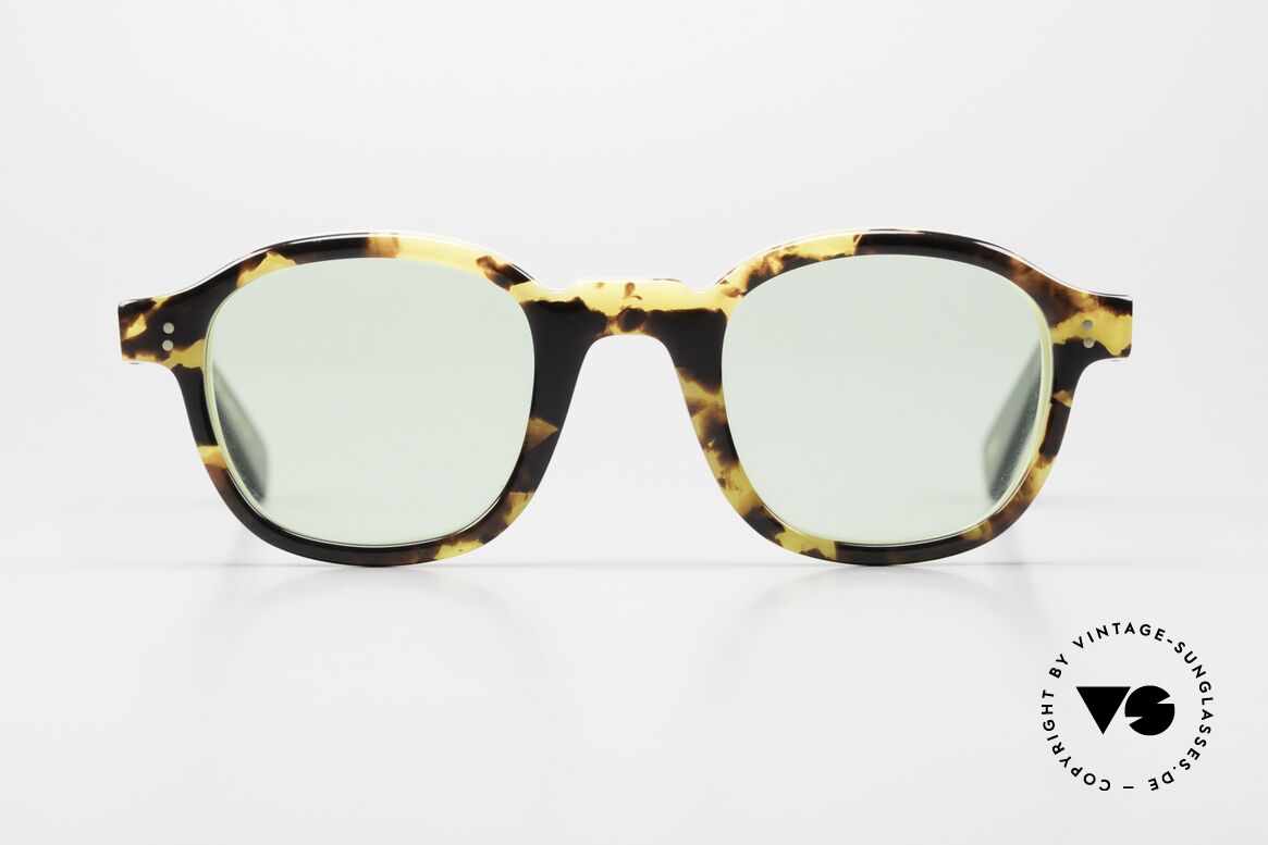 Lesca Brut Panto 8mm Limited Edition Upcycling, neue LESCA Sonnenbrille aus altem vintage Acetat, Passend für Herren und Damen