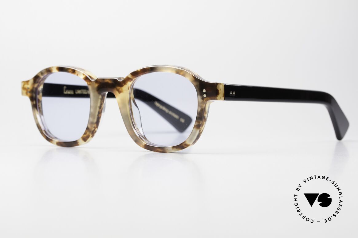 Lesca Brut Panto 8mm Sonnenbrille Upcycling Acetate, Upcycling: Aufwertung alter Materialien / Rohstoffe, Passend für Herren und Damen