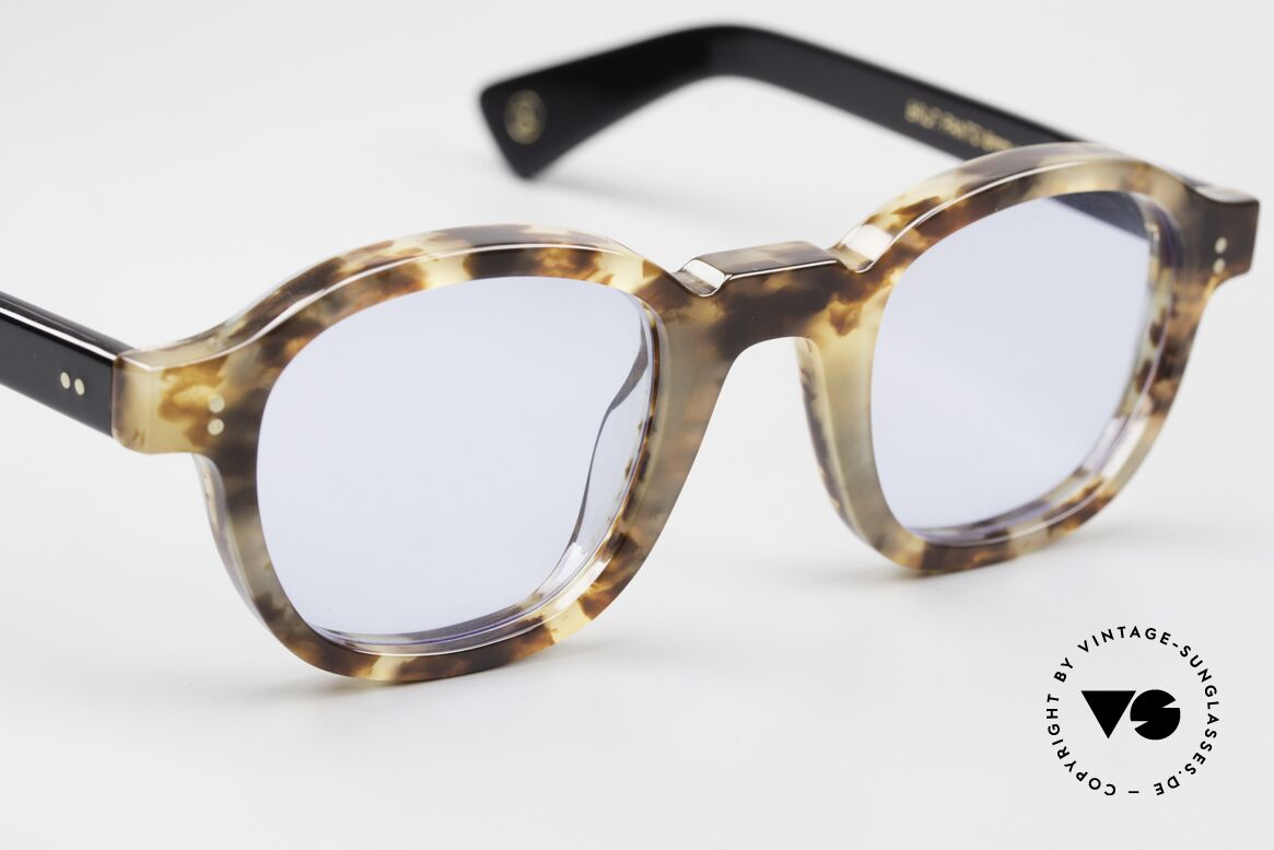Lesca Brut Panto 8mm Sonnenbrille Upcycling Acetate, gleiche Materialien, Größen, Formen und Qualitäten, Passend für Herren und Damen