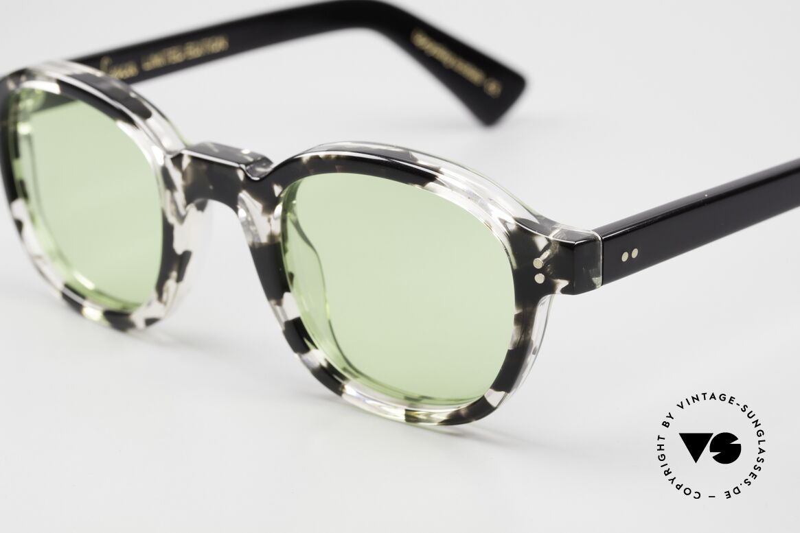 Lesca Brut Panto 8mm Sonnenbrille Limited Edition, Lesca hat seine 60er Modelle identisch reproduziert, Passend für Herren und Damen