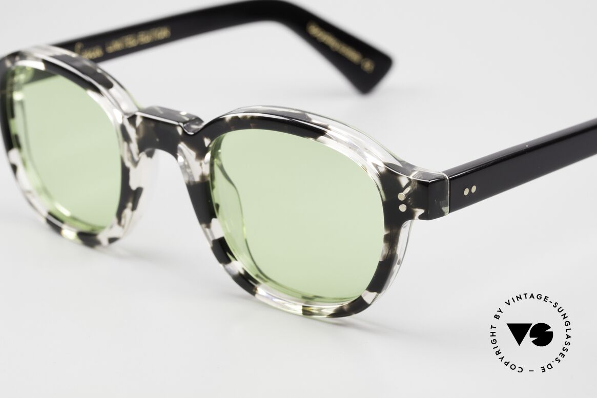 Lesca Brut Panto 8mm Sonnenbrille Limited Edition, Lesca hat seine 60er Modelle identisch reproduziert, Passend für Herren und Damen