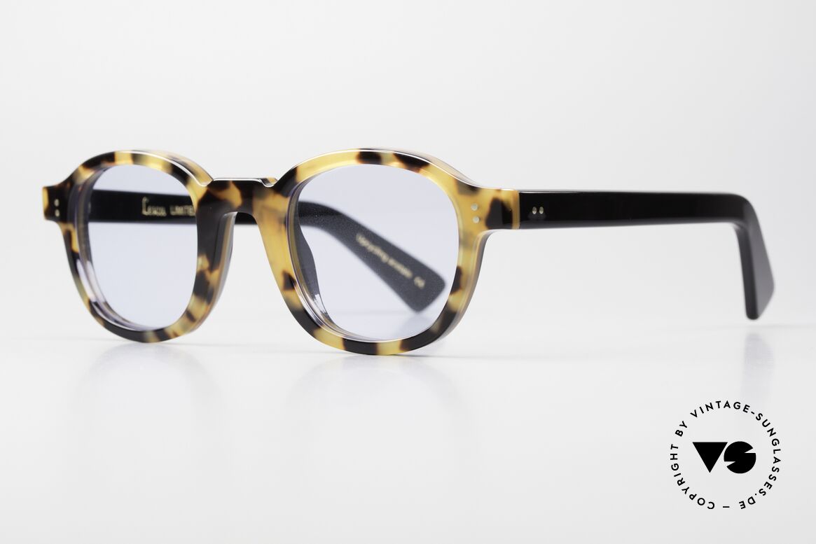 Lesca Brut Panto 8mm Sonnenbrille Limited Acetat, Upcycling: Aufwertung alter Materialien / Rohstoffe, Passend für Herren und Damen