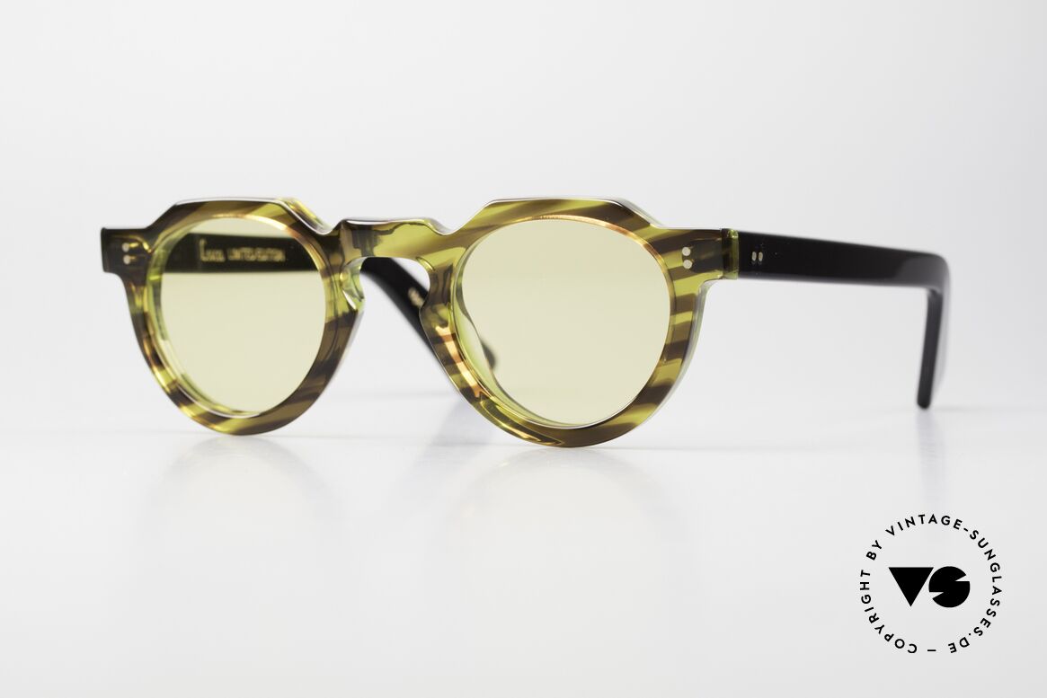 Lesca Crown Panto 8mm Sonnenbrille Upcycling, Lesca Crown PANTO 8mm col. 15, LIMITED EDITION, Passend für Herren und Damen