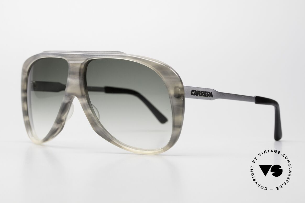 Carrera 5518 70er Old School Pilotenbrille, grau-grünliches Muster (charakteristisch 70er Jahre), Passend für Herren