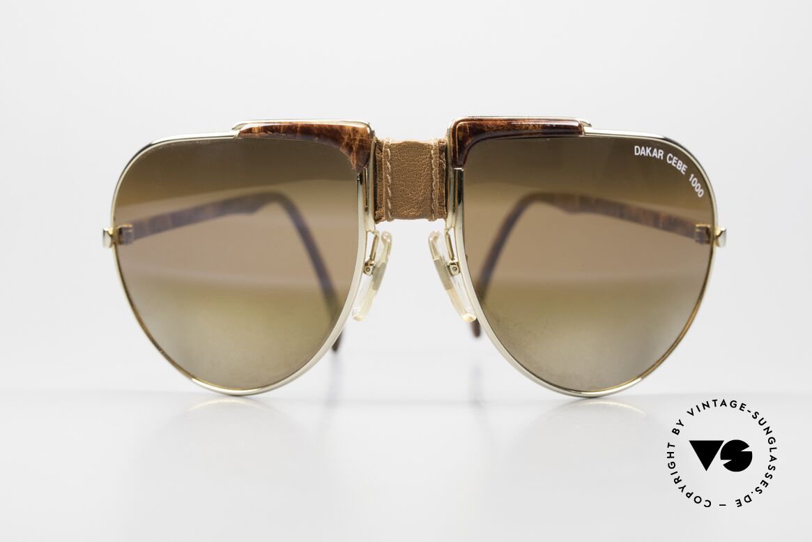 Cebe Dakar 1000 Echte 80er Rallye Sonnenbrille, vintage Cebe Sportbrille für den extremen Einsatz, Passend für Herren