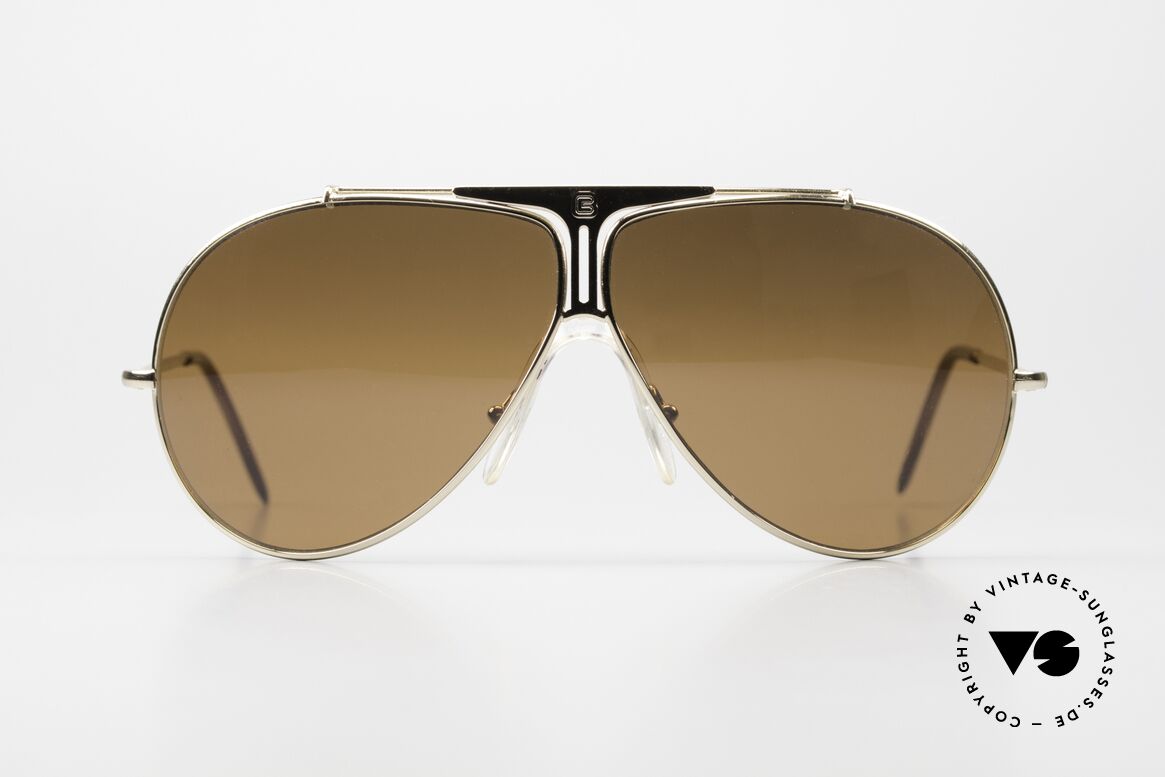 Cebe 0178 Aviator Brille Polycarbonat Glas, vergoldete Fassung mit komfortablem Sattel-Nasensteg, Passend für Herren