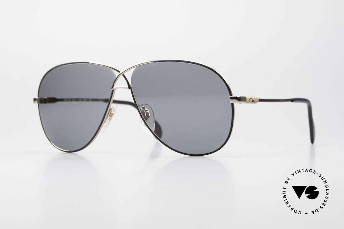 Cazal 728 80er Piloten Sonnenbrille Large, legendäre Pilotensonnenbrille der 1980er Jahre, Passend für Herren