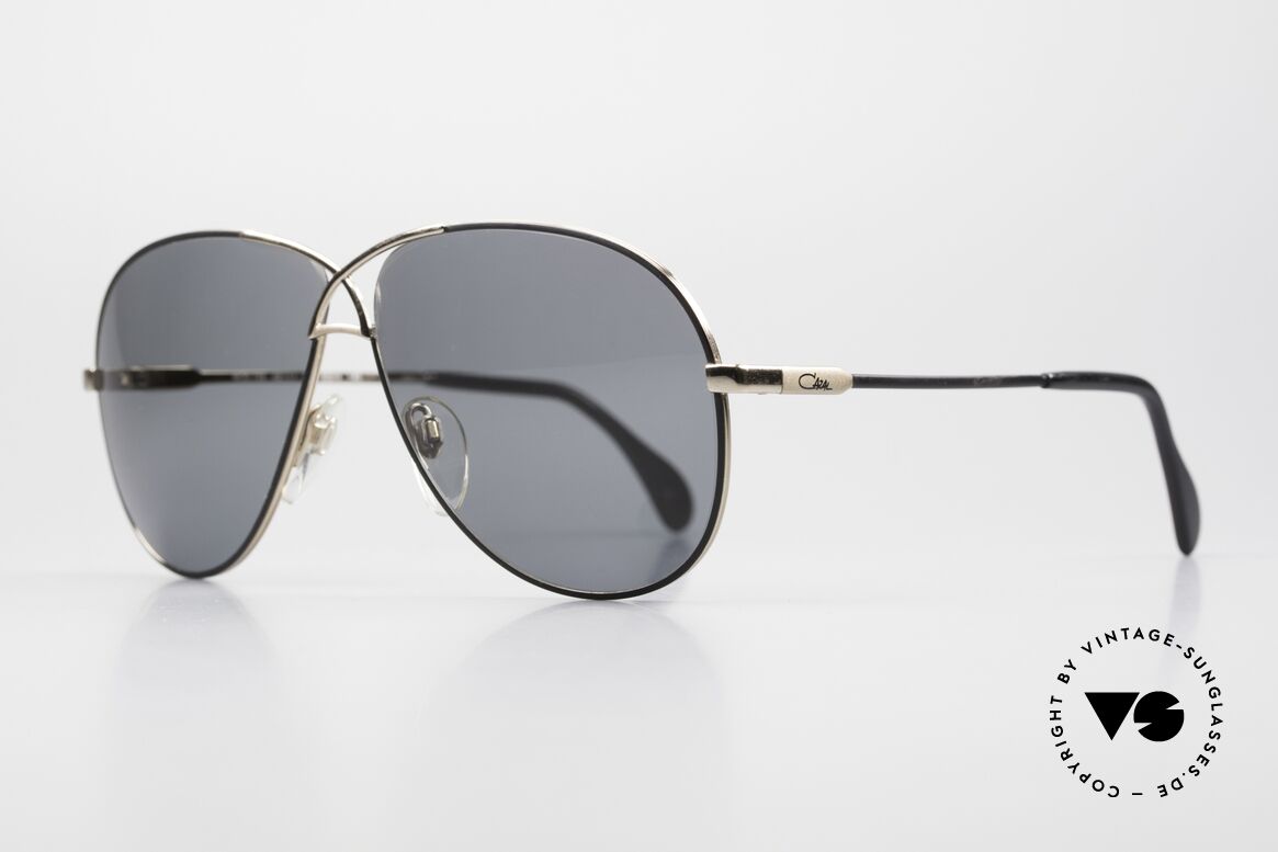 Cazal 728 80er Piloten Sonnenbrille Large, Metallrahmen in L Gr. 62/11 (top Tragekomfort), Passend für Herren