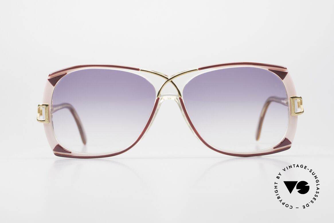 Cazal 193 Original 80er Damen Sonnenbrille, schwungvolle Kreation vom genialen CAri ZALloni, Passend für Damen