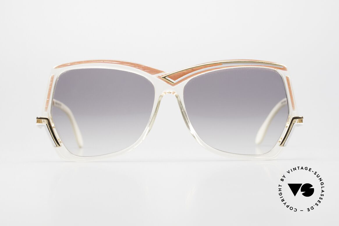 Cazal 178 Extravagante Damen Sonnenbrille, zauberhafte Bügel & schicke Farbkombinationen, Passend für Damen