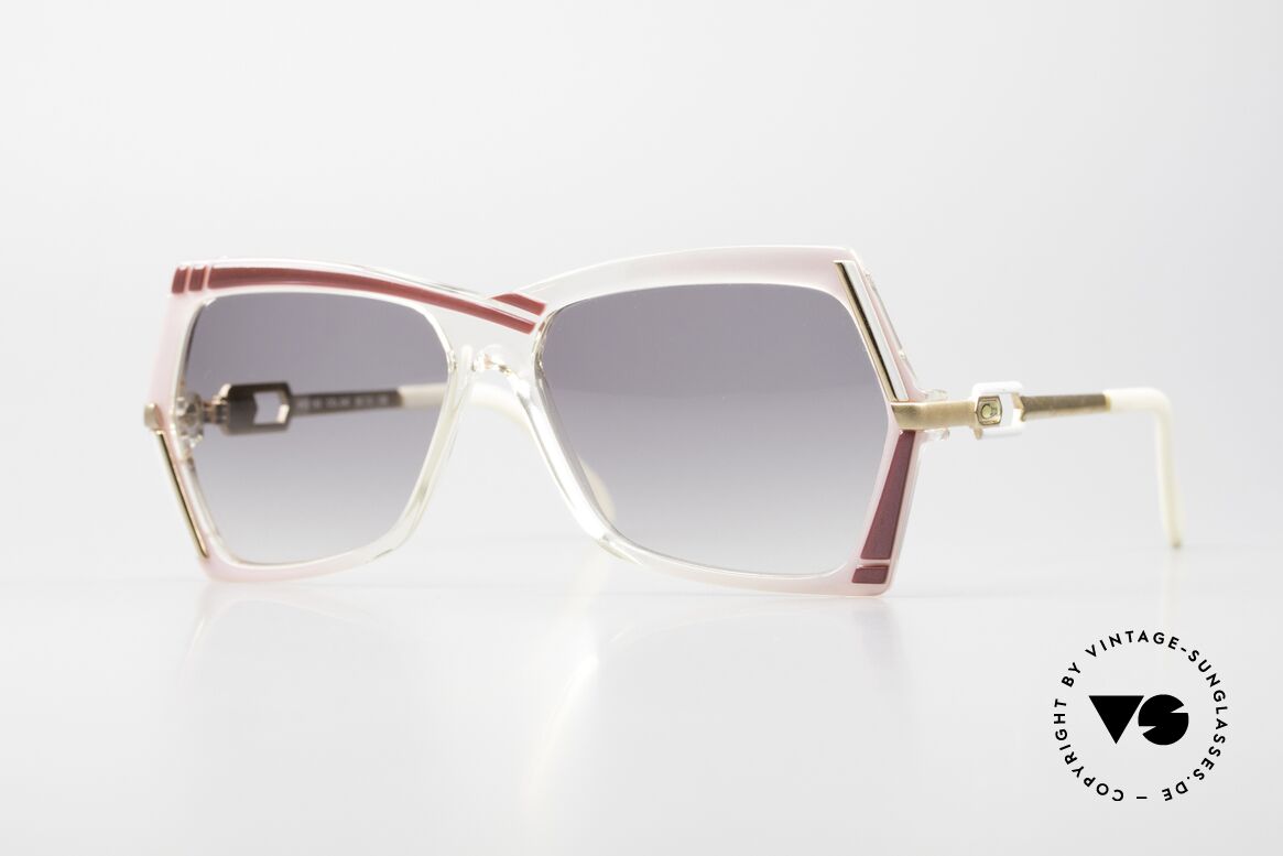 Cazal 183 80er Sonnenbrille No Retro, außergewöhnliche CAZAL Designerbrille von 1987, Passend für Damen