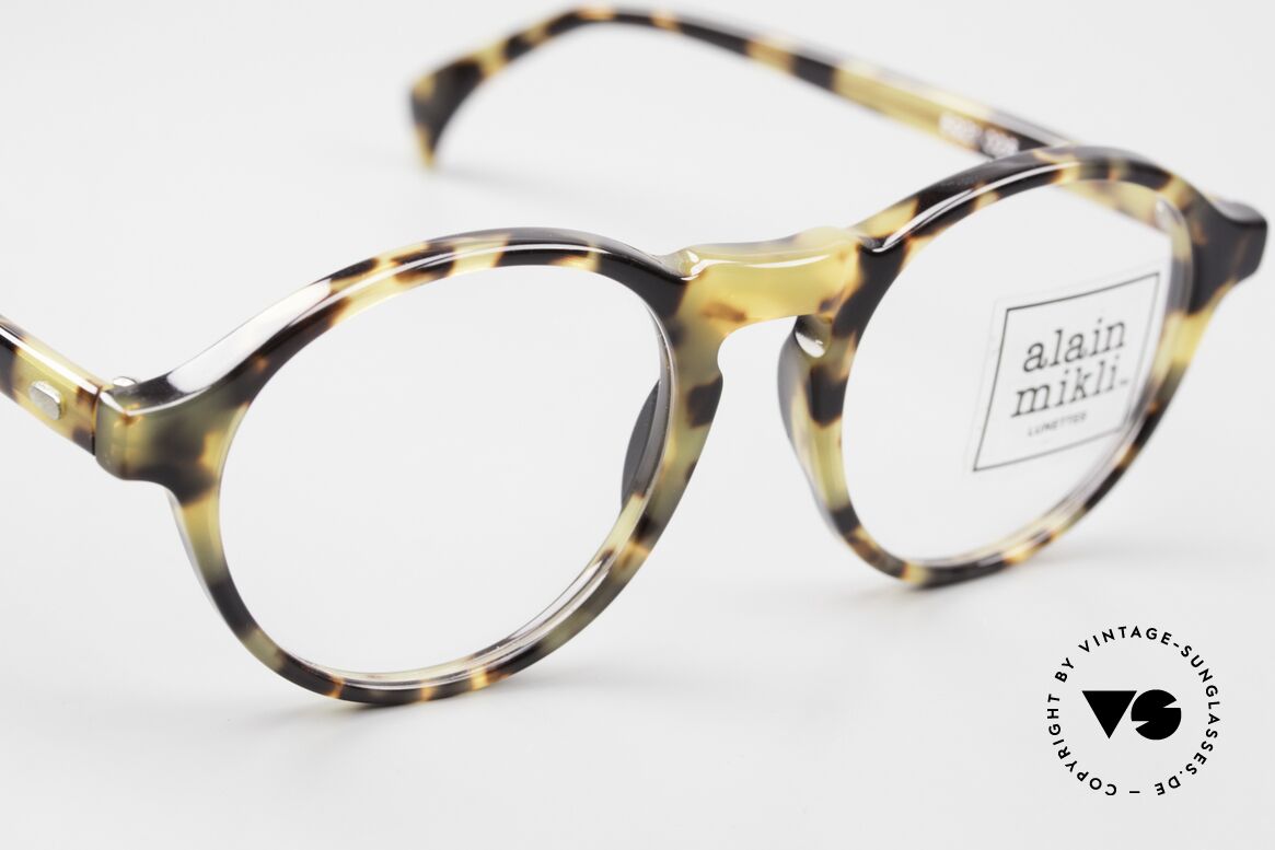 Alain Mikli 6921 / 026 Kleine Panto Brille Schildpatt, ungetragen (wie alle unsere 1980er vintage Brillen), Passend für Herren und Damen