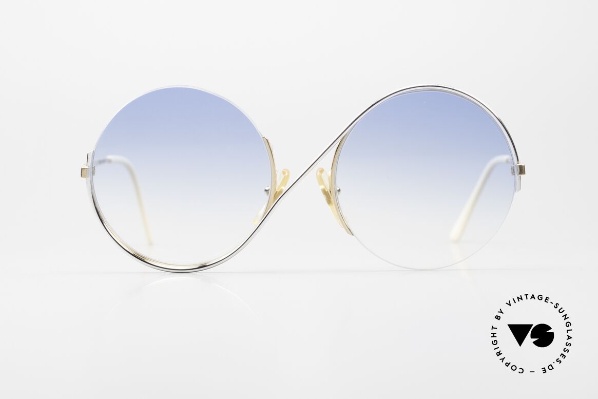 Casanova FC9 Kunstbrille Und Sammlerbrille, tolles Designerstück: Rahmen wie ein liegendes "S", Passend für Damen