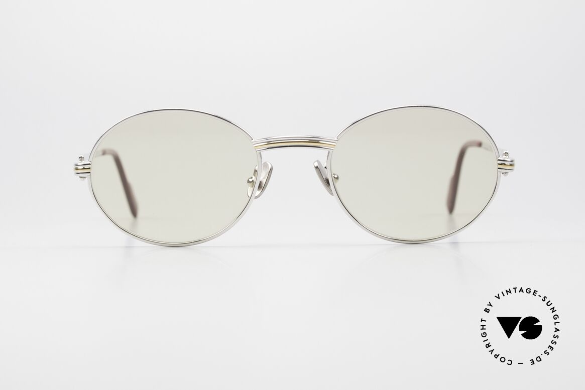 Cartier Saint Honore Gläser Verdunkeln Automatisch, ovale VINTAGE Cartier Sonnenbrille von circa 1998, Passend für Herren und Damen