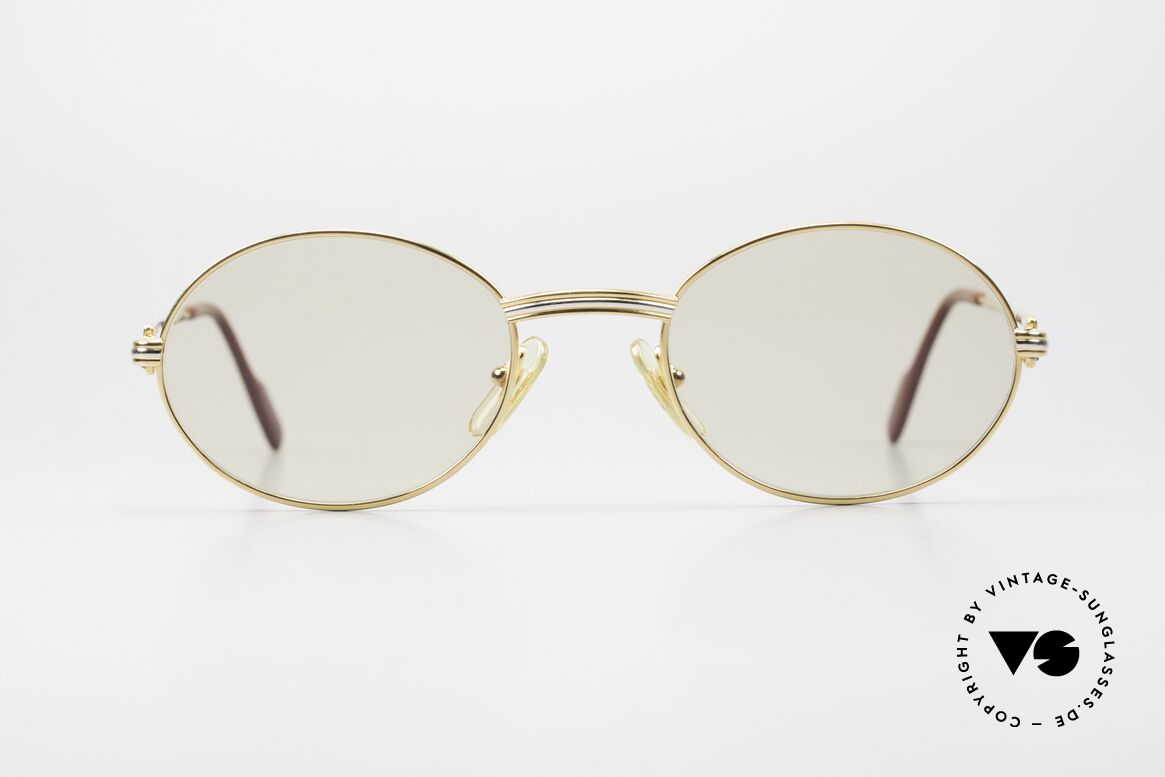 Cartier Saint Honore Large Größe Automatikgläser, ovale VINTAGE Cartier Sonnenbrille von circa 1998, Passend für Herren und Damen
