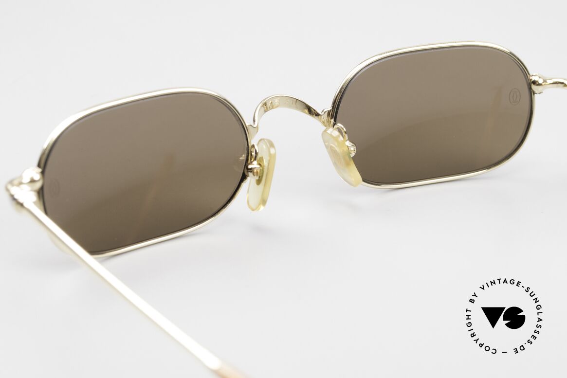Cartier Orfy 90er Sonnenbrille Eckig Unisex, Größe: medium, Passend für Herren und Damen