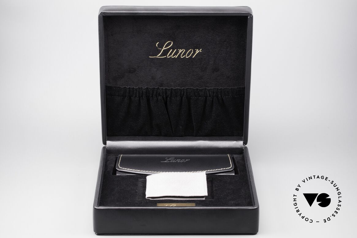 Lunor Leather Case Black Lederetui Mit Geschenkbox, Lunor Etui aus echtem Leder; sehr edel & hochwertig, Passend für Herren und Damen