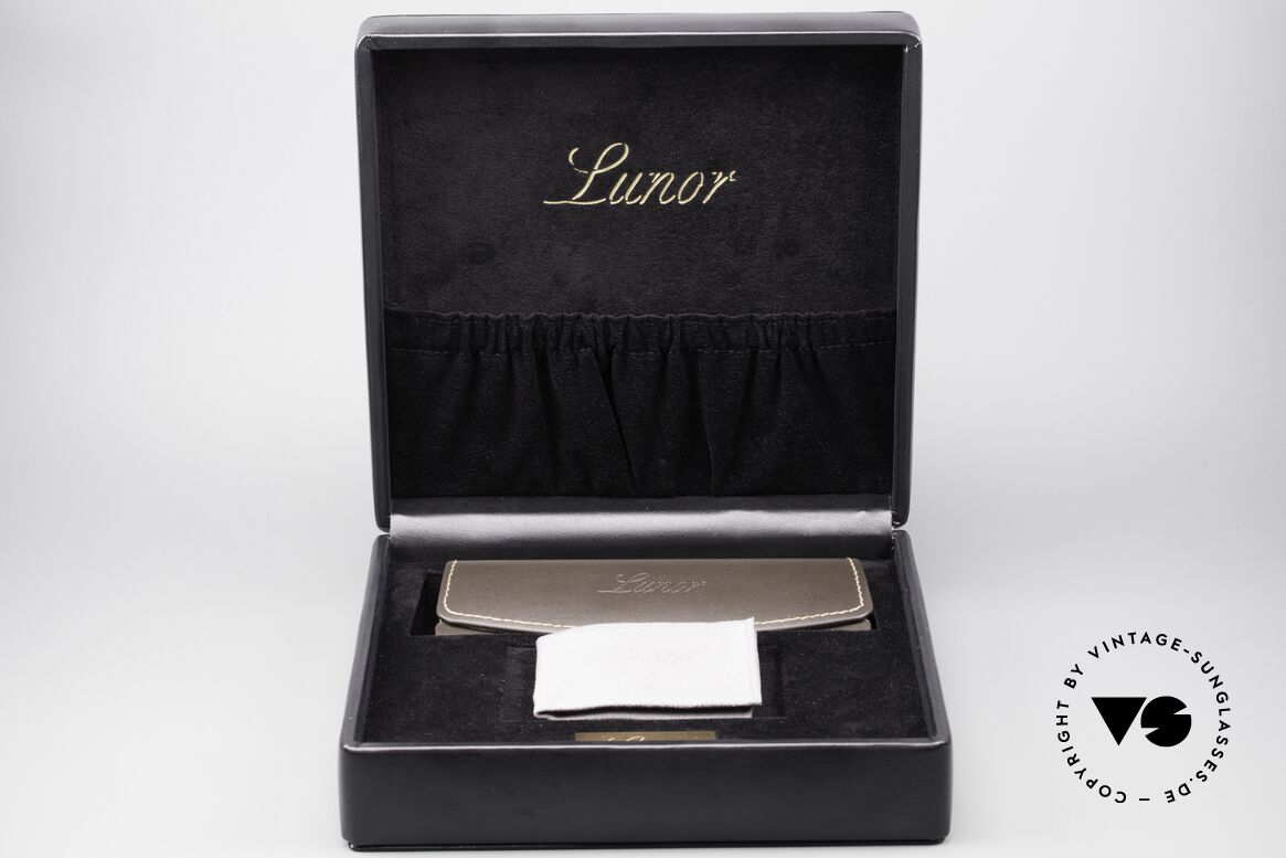 Lunor Leather Case Brown Lederetui Mit Präsentationsbox, Lunor Etui aus echtem Leder; sehr edel & hochwertig, Passend für Herren und Damen