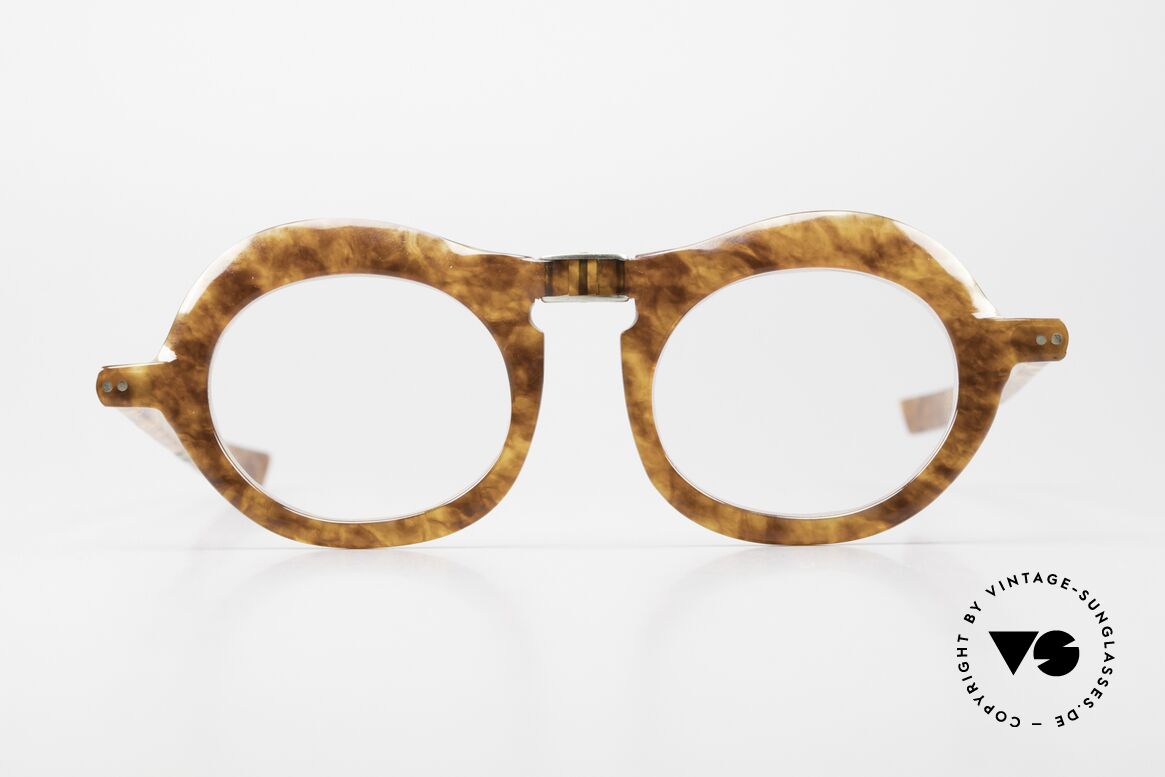 France Folding 60's Oval Identisch Pierre Cardin Brille, alte Faltbrille, 60er Jahre, made in France, Passend für Herren und Damen