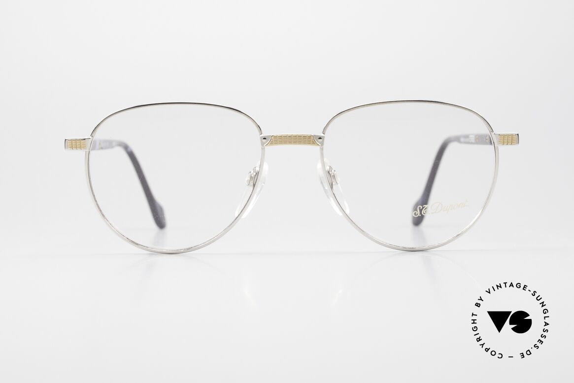S.T. Dupont D030 Luxus Panto Brille Herren 90er, hochwertige Verarbeitung & Top-Passform, Gr. 56°18, Passend für Herren
