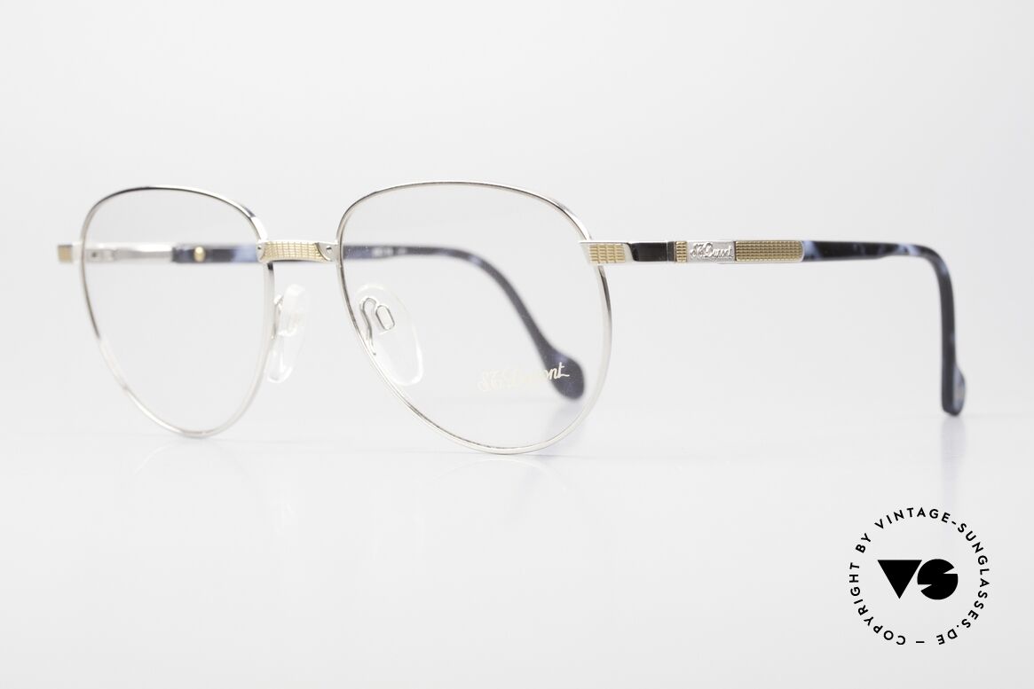 S.T. Dupont D030 Luxus Panto Brille Herren 90er, äußerst edel (alle S.T. Dupont Modelle sind vergoldet), Passend für Herren