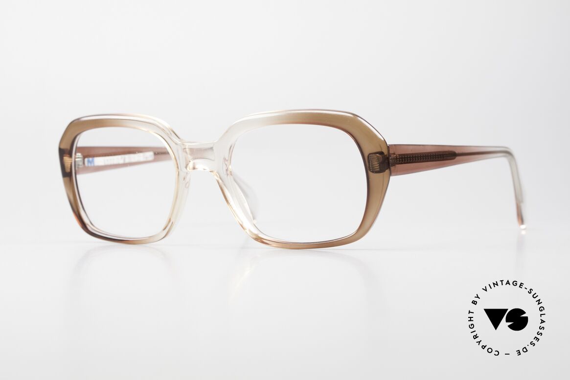 Metzler 4320 Sehr Große 70er Herrenbrille, alte orig. Metzler Brillenfassung aus den 70ern/80ern, Passend für Herren