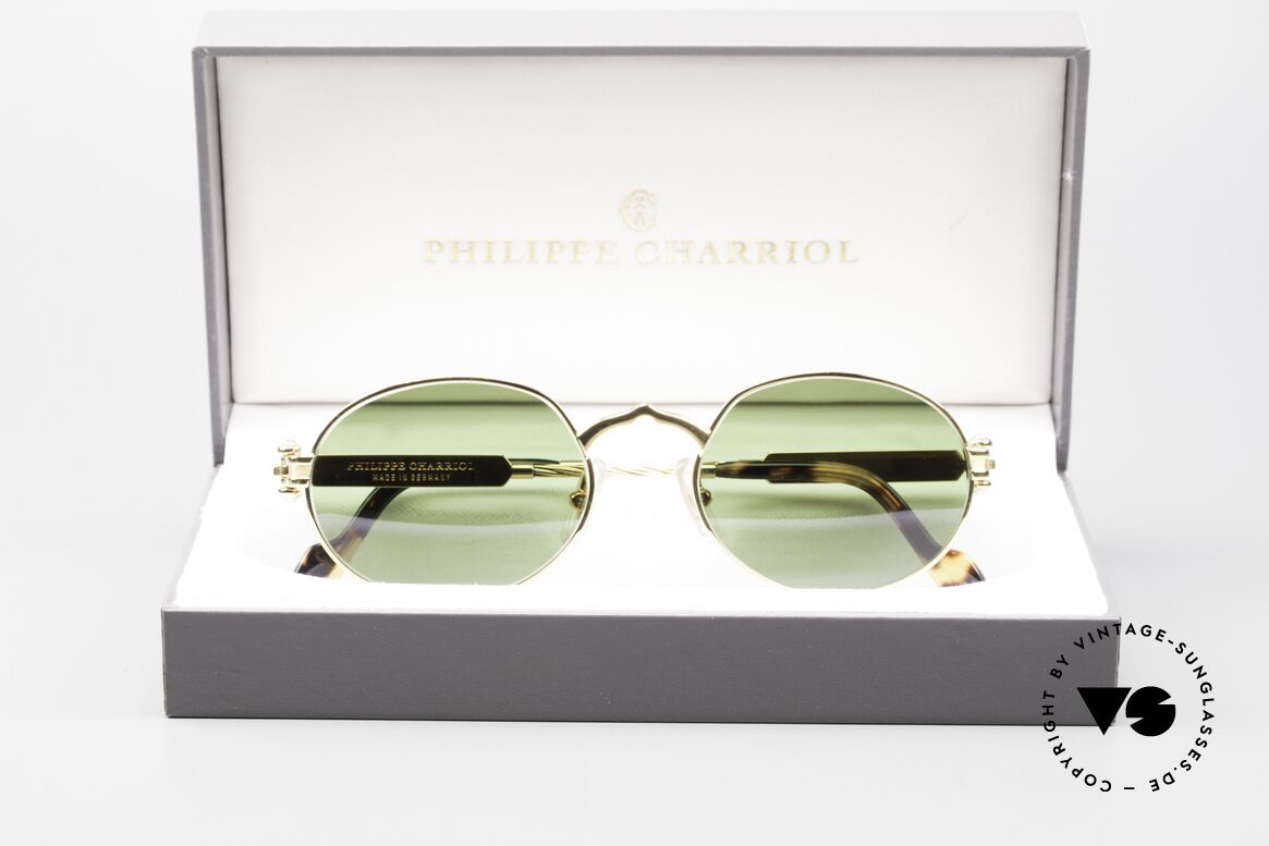 Philippe Charriol 91CP Ovale 80er Luxus Sonnenbrille, Größe: medium, Passend für Herren und Damen