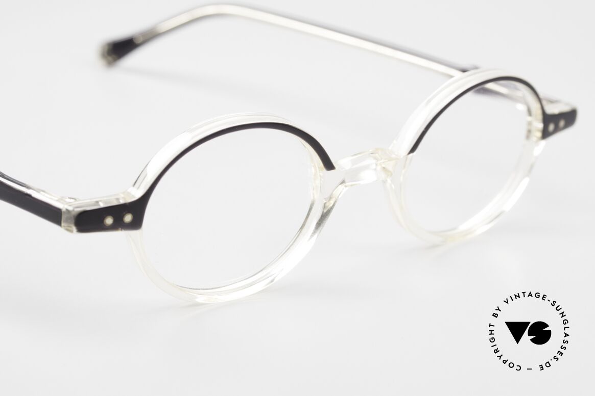Lunor Mod 42 Echte 90er Brille Kristall Azetat, Lunor Brille kommt mit einem neuen orig. Lunor-Etui, Passend für Herren und Damen