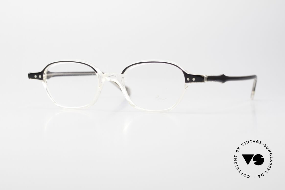 Lunor Mod 46 Alte 90er Brille Kristall Azetat, 90er Jahre Lunor Brille; Mod. 46, made in Germany, Passend für Herren und Damen