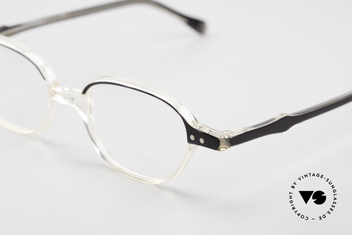 Lunor Mod 46 Alte 90er Brille Kristall Azetat, eine zeitlose Damen- u. Herrenbrille gleichermaßen, Passend für Herren und Damen