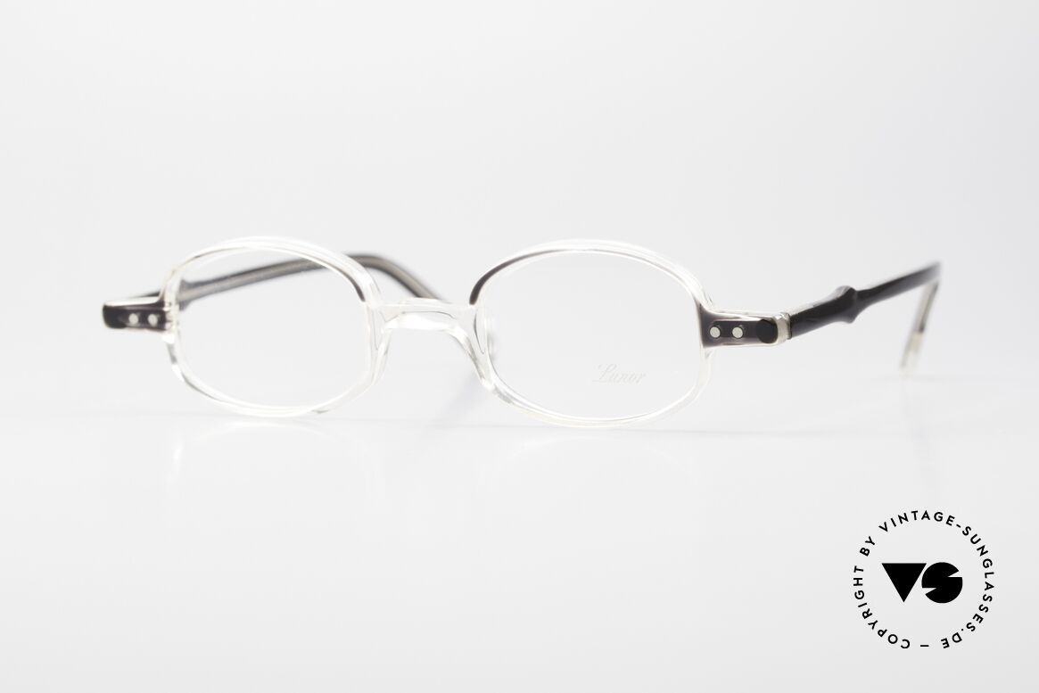 Lunor Mod 40 Originale 90er Brille Crystal, 90er Jahre Lunor Brille; Mod. 40, made in Germany, Passend für Herren und Damen