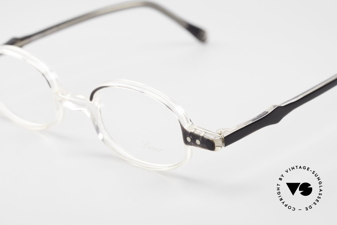 Lunor Mod 40 Originale 90er Brille Crystal, eine zeitlose Damen- u. Herrenbrille gleichermaßen, Passend für Herren und Damen