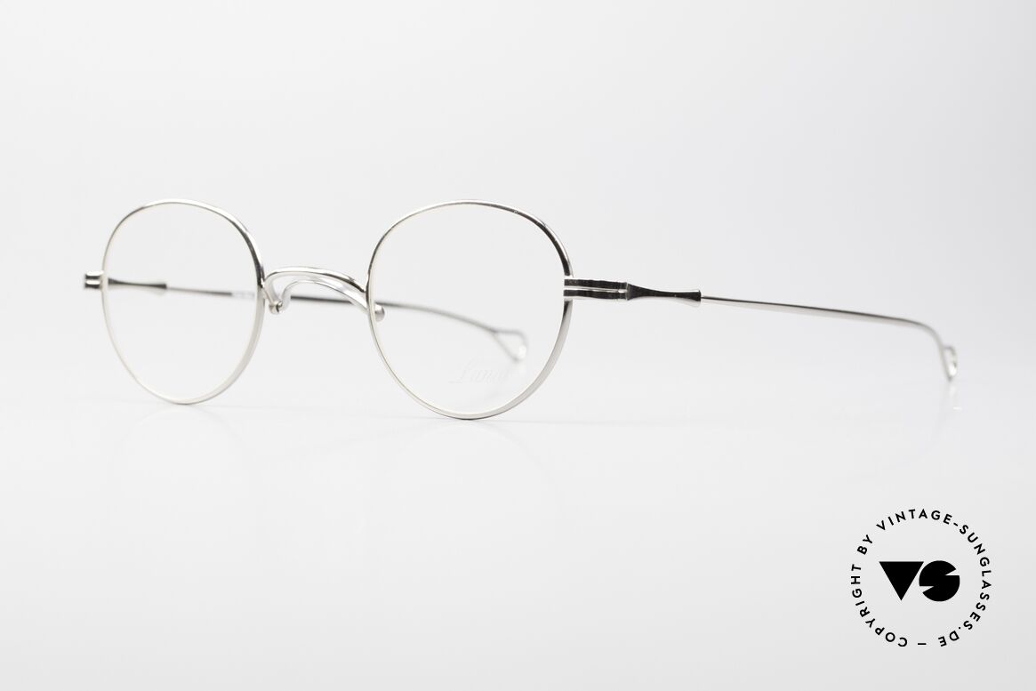 Lunor Swing 32 Panto Vintage Brille Mit Schwing Steg, Schwenksteg: Hommage an die Brillen von ca. 1900, Passend für Herren und Damen
