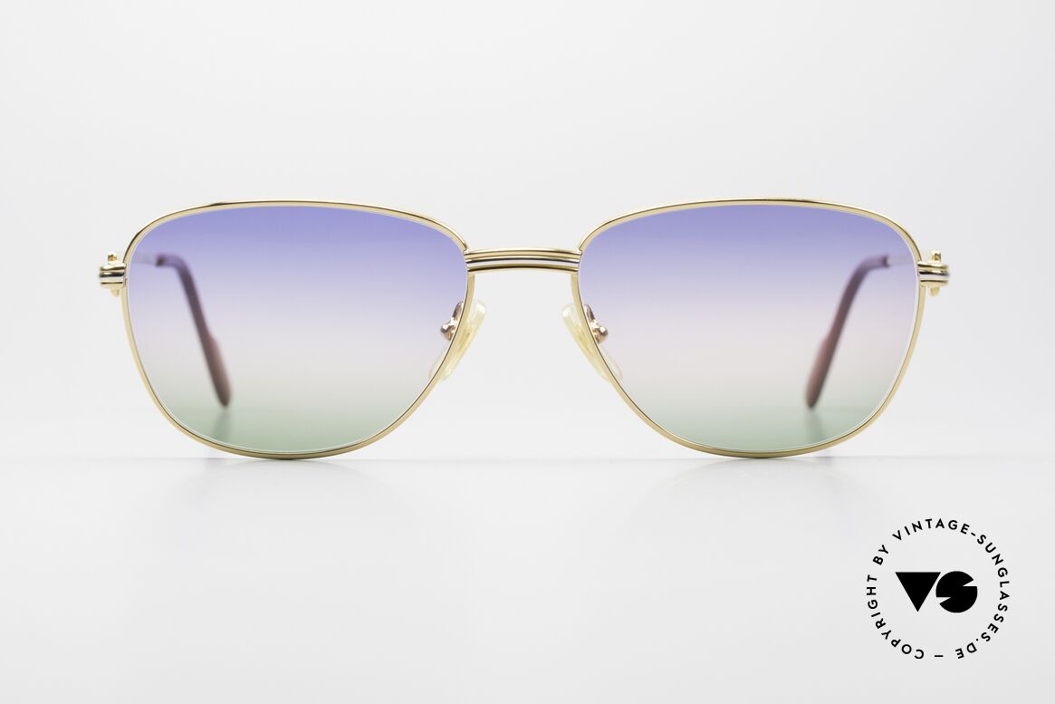 Cartier Courcelles - M 90er Luxus Sonnenbrille Unikat, ein vintage ORIGINAL mit neuen, originellen Gläsern, Passend für Herren und Damen