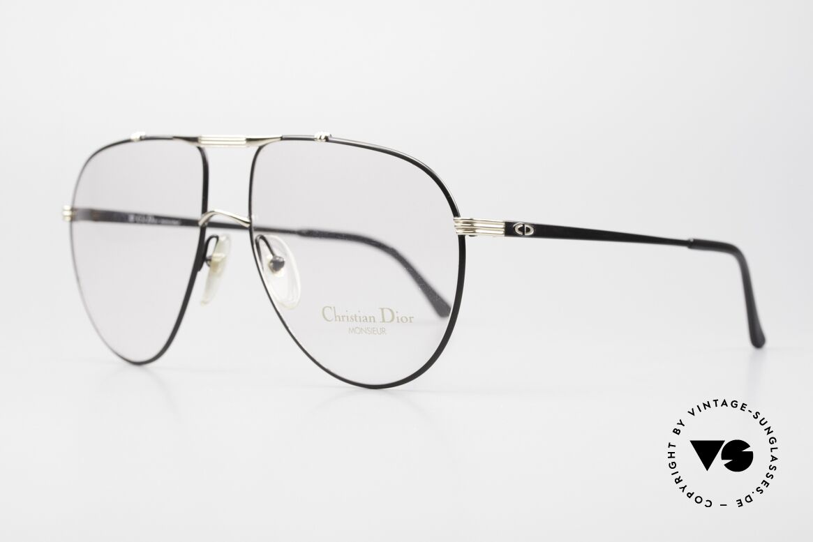 Christian Dior 2248 XXL 80er Brillenfassung Herren, klassische Pilotenform in XXL-Gr. 63-17 (150mm breit), Passend für Herren