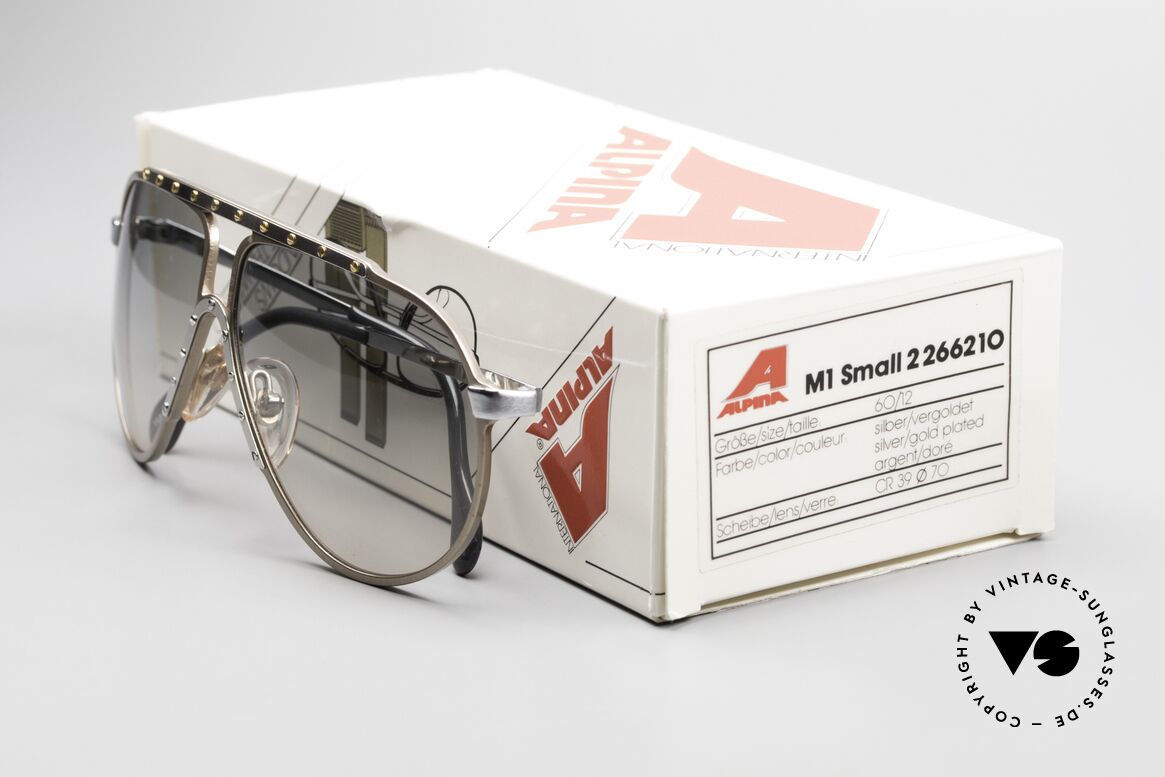 Alpina M1 80er Kult Brille West Germany, Größe: medium, Passend für Herren und Damen
