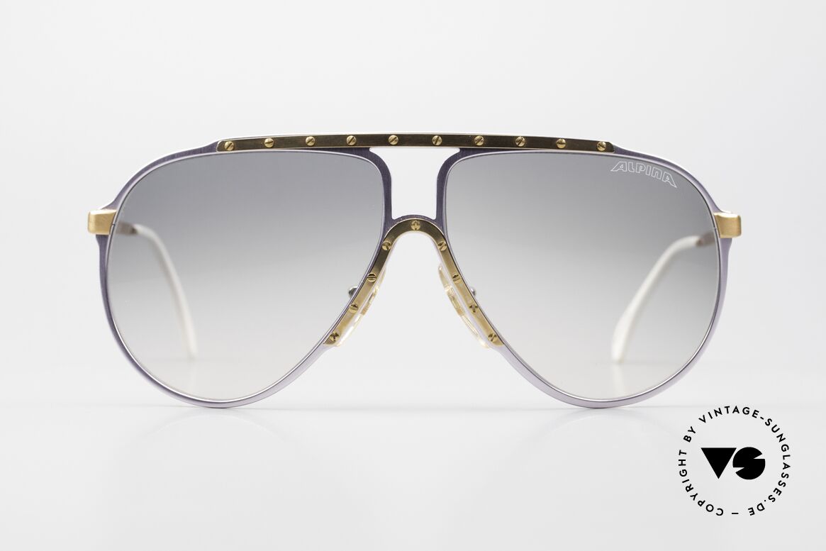 Alpina M1 Limited Edition 80er Brille, die Kultsonnenbrille der 80er Jahre schlechthin, Passend für Herren und Damen