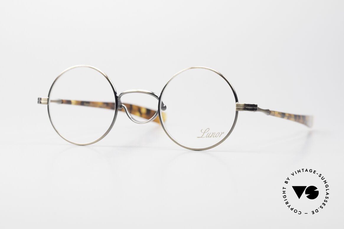 Lunor Swing A 31 Round Vintage Brille In Antik Gold AG, LUNOR = französisch für "Lunette d’Or" (Goldbrille), Passend für Herren und Damen
